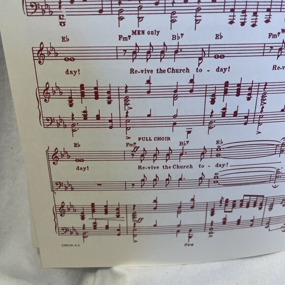 Come, Holy Spirit SATB Piano Sheet Music Peterson 1971 Singspiration ZJP-8101 - Picture 8 of 8